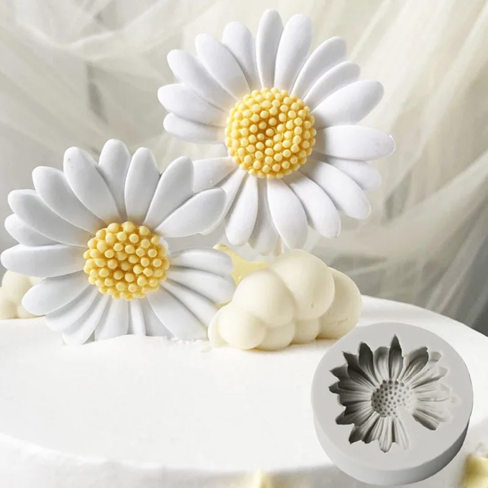 Candle Making Supplies Online - Forma silikonowa 3D w kształcie stokrotki,
