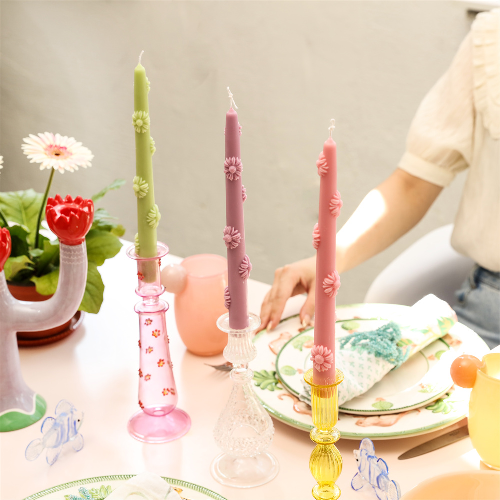Candle Making Supplies For Beginners - Boowan Nicole Daisy kwiatowa świeca knotowa