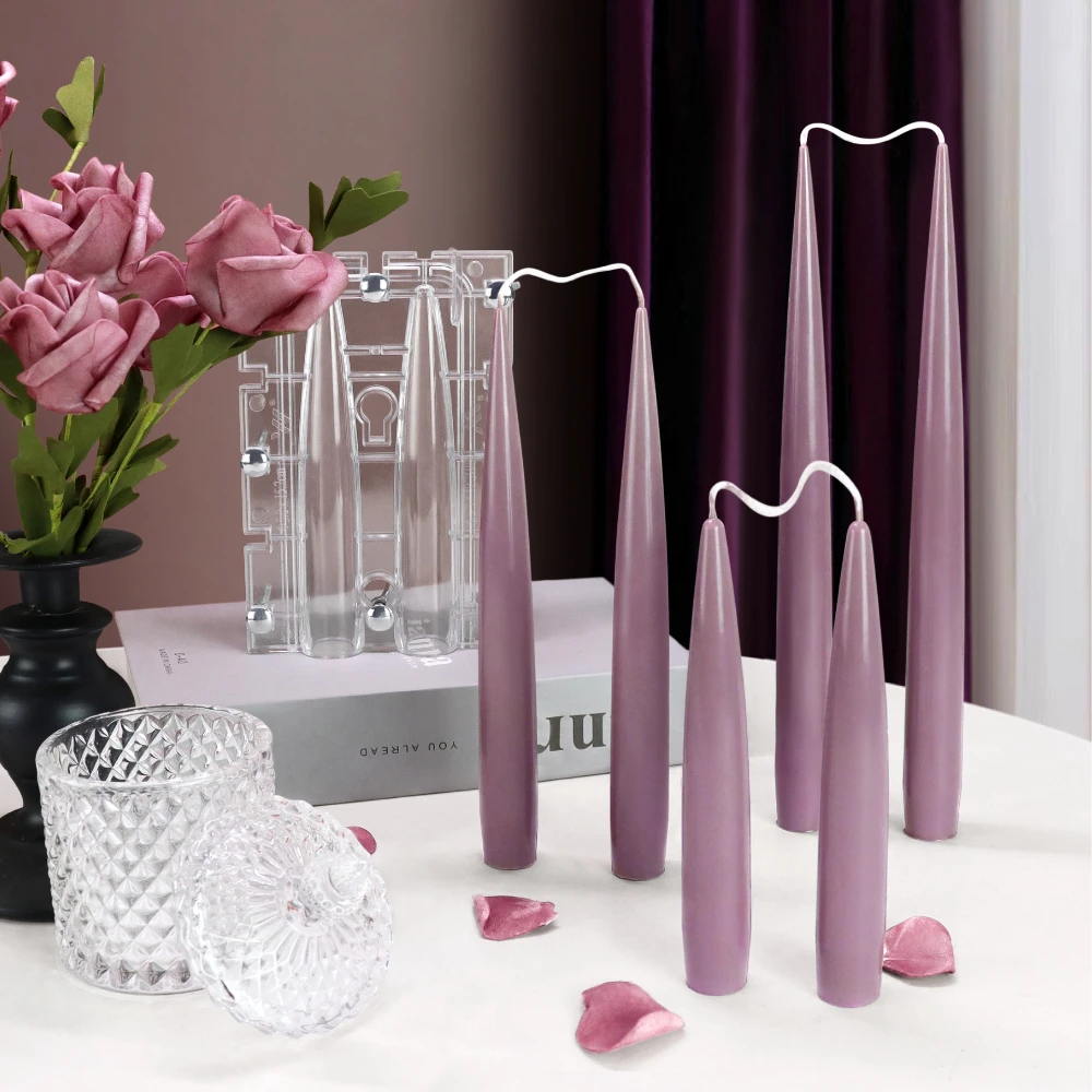 Candle Making Supplies For Beginners - Dwupunktowa świeca kolumnowa Forma akrylowa Podłącz