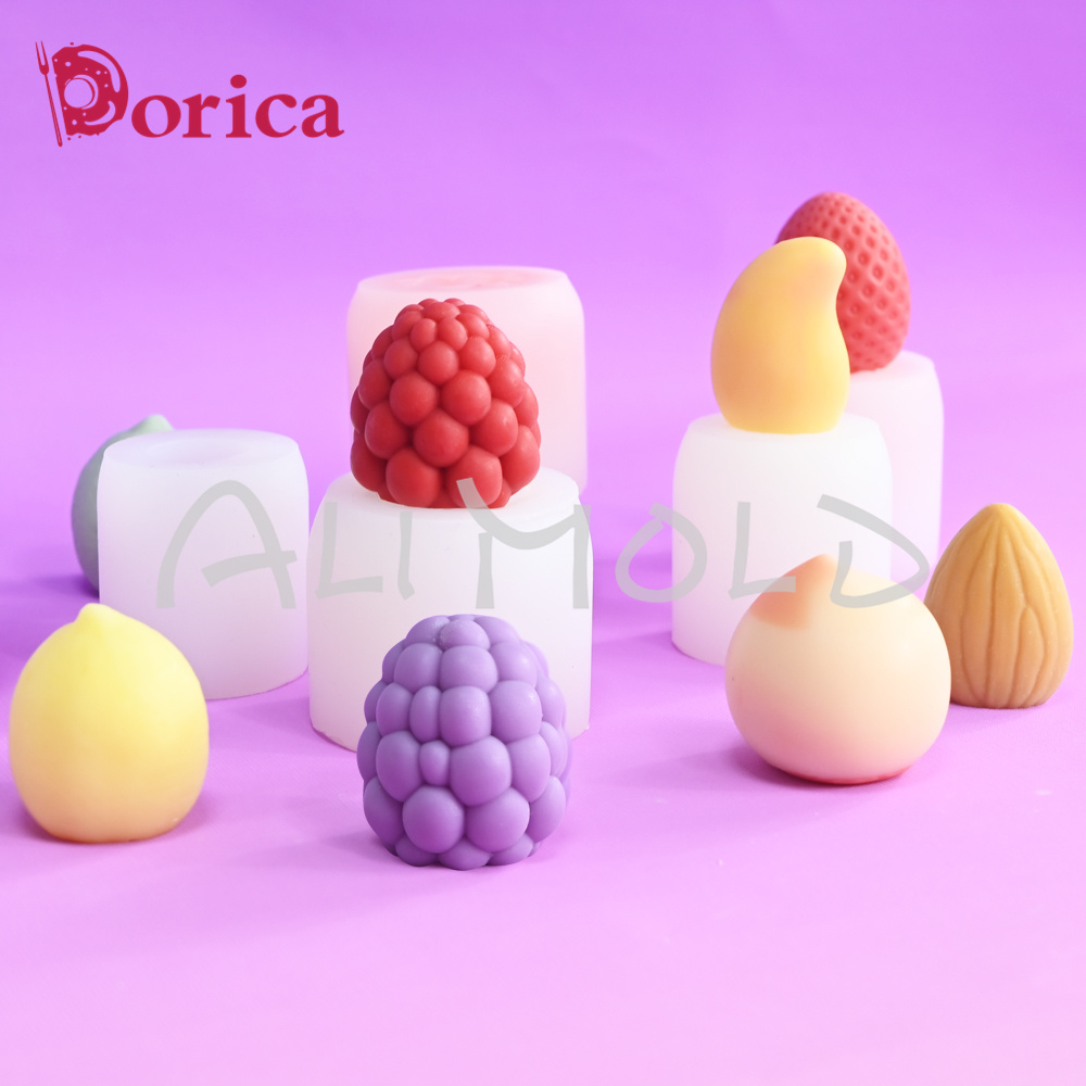 Candle Supplies Eu - Forma Silikonowa 3D Owocowa Malina Truskawka