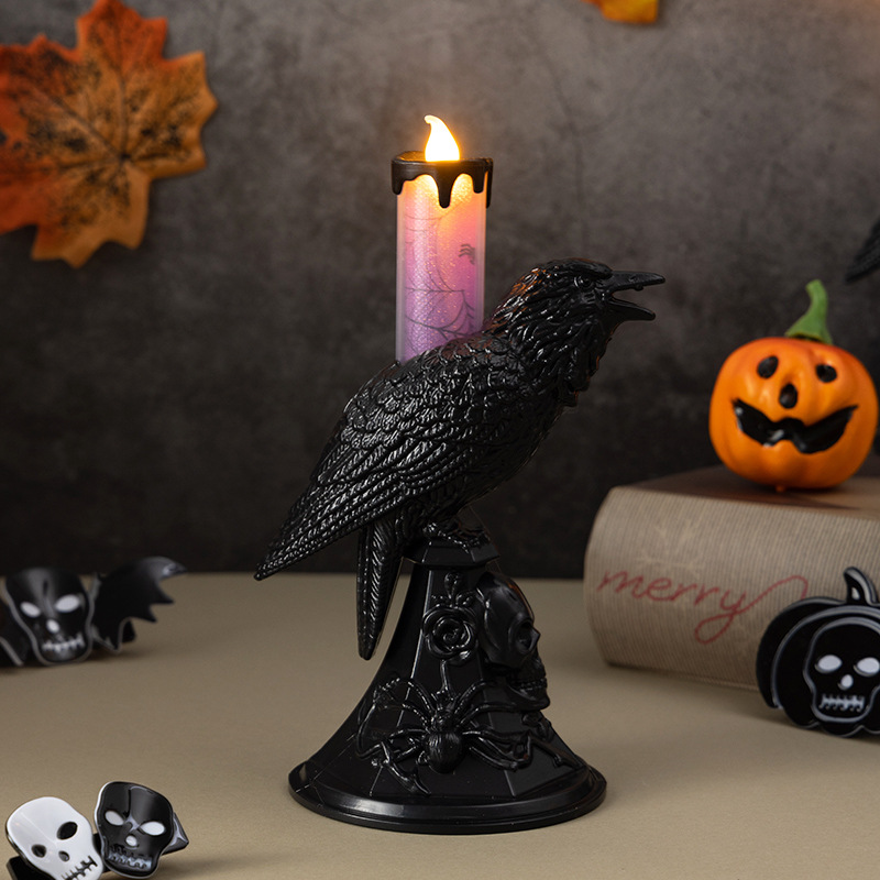 Czarna Kruk Statua Świecznik H – Candle Supplies Europe recenzja i cena