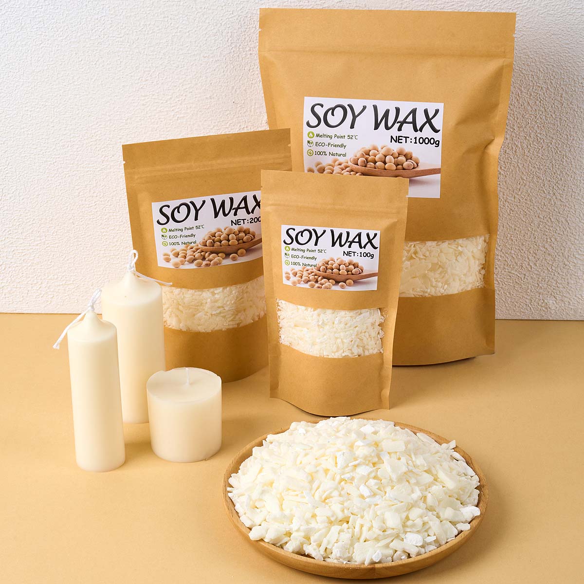 1-punktowy czysty biały wosk s – Candle Making Supplies Online recenzja i cena