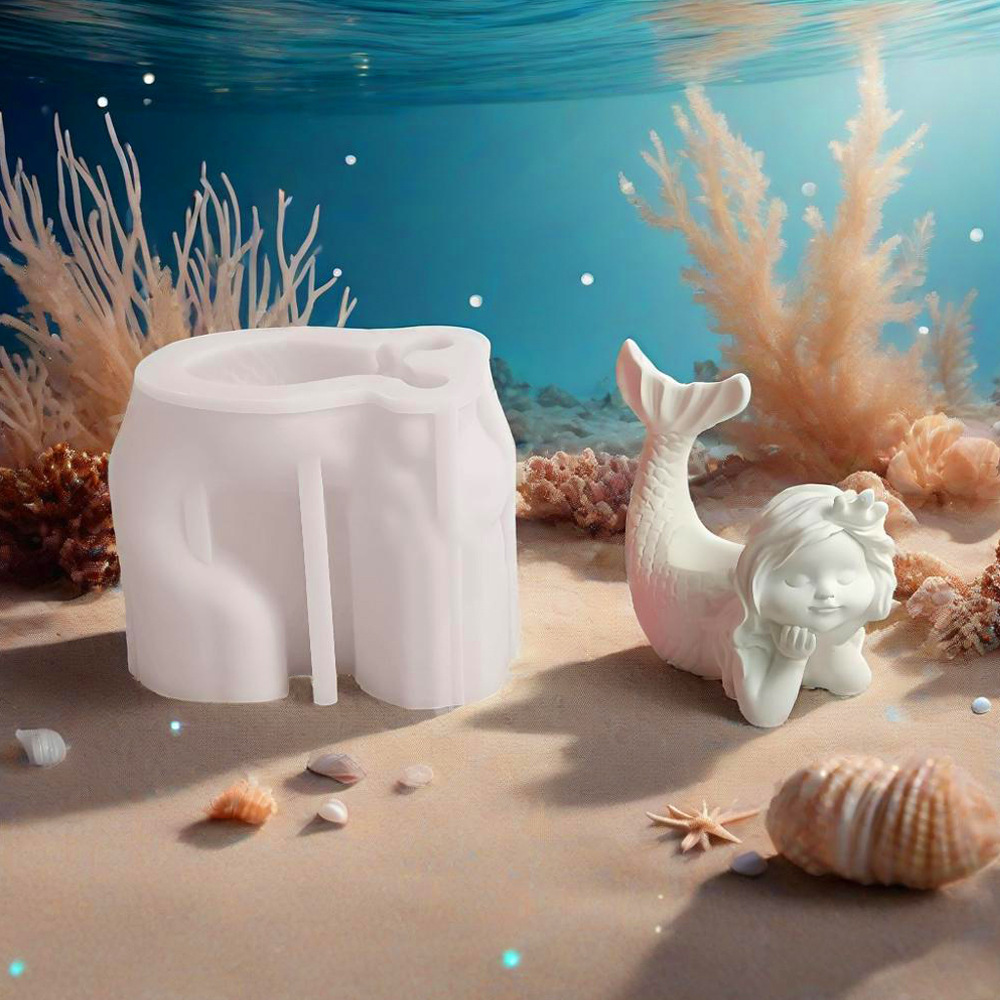 Forma Silikonowa 3D Syrena do  – Candle Making Supplies For Beginners recenzja i cena